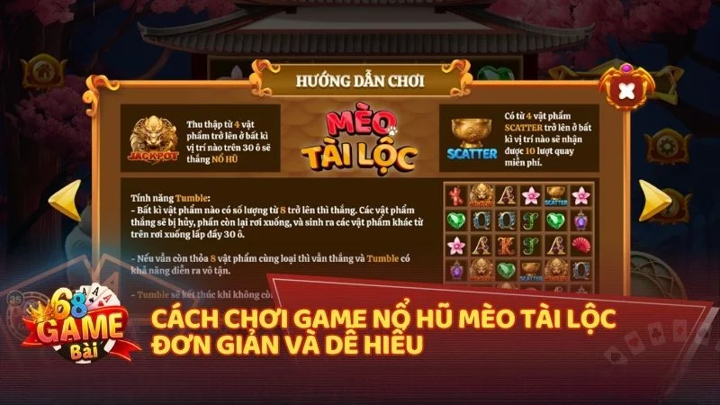 Cách chơi game nổ hũ Mèo Tài Lộc đơn giản và dễ hiểu
