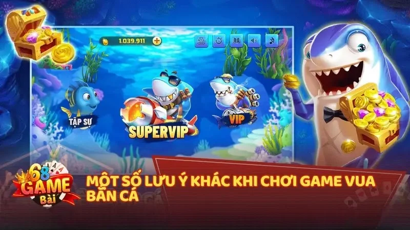 Những lưu ý quan trọng khi chơi Vua Bắn Cá
